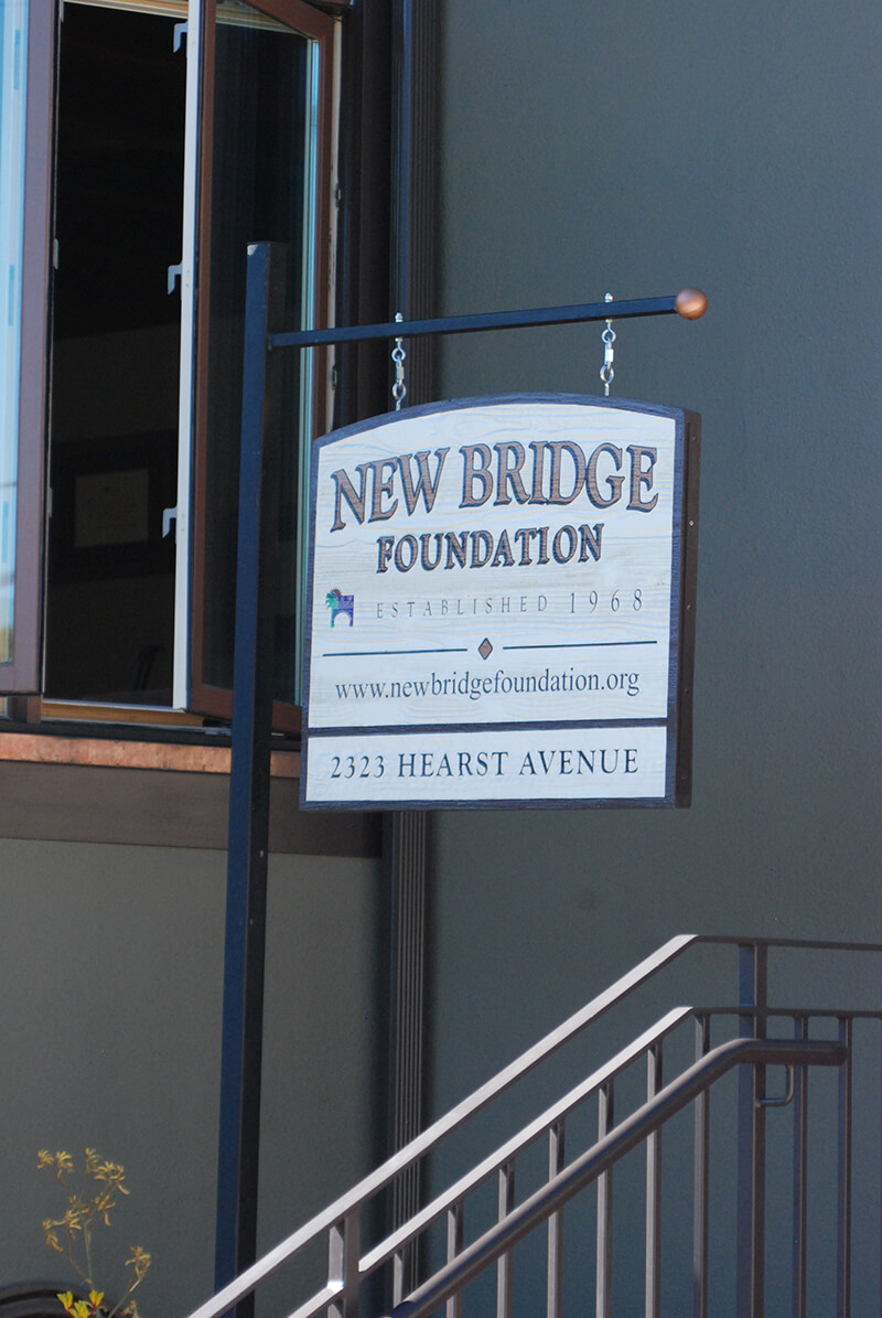 The entrance sign to our facility
