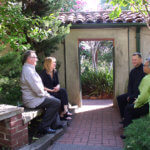 A meeting on a scenic pathway in our facility