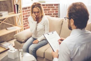 woman and her counselor during a individual counseling session