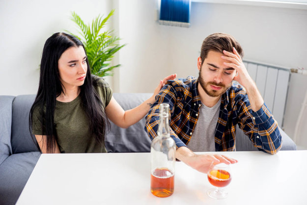 is my loved one an alcoholic man drinking alcohol while wife wonders, is my loved one an alcoholic