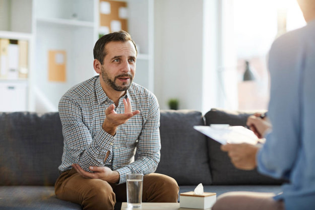 what is a relapse prevention plan man asking therapist What Is a Relapse Prevention Plan?