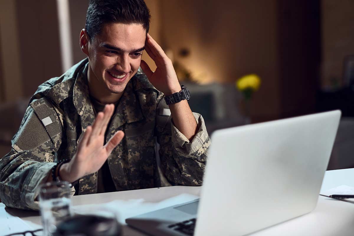 telehealth Veteran participates in telehealth program